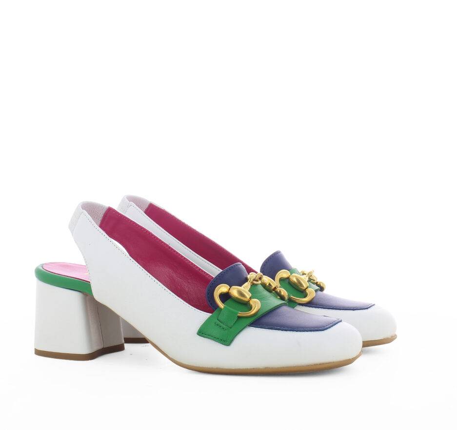 Le Babe MOCASSINI IN NAPPA BIANCA Italy
