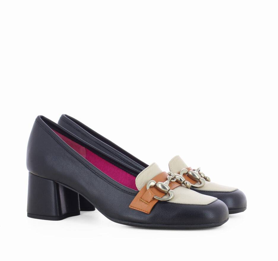 Le Babe MOCASSINI IN NAPPA NERA Italia