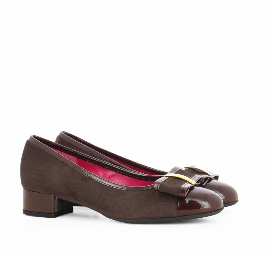 Le Babe BALLERINE IN VELOUR TESTA DI MORO Negozi Online