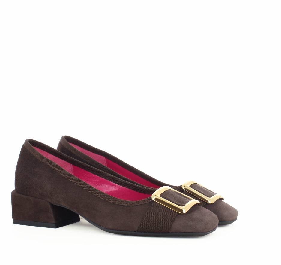 Le Babe BALLERINE IN VELOUR TESTA DI MORO Promozione Limitata