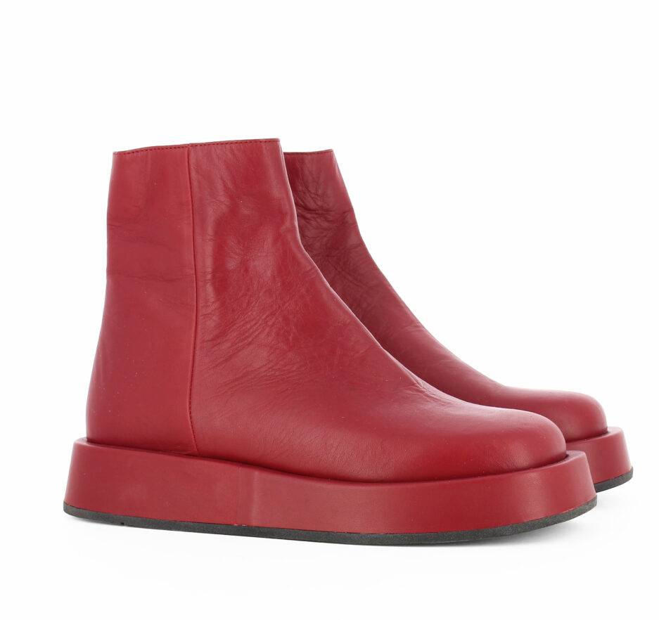 Le Babe BOOTS IN NAPPA RED Negozio
