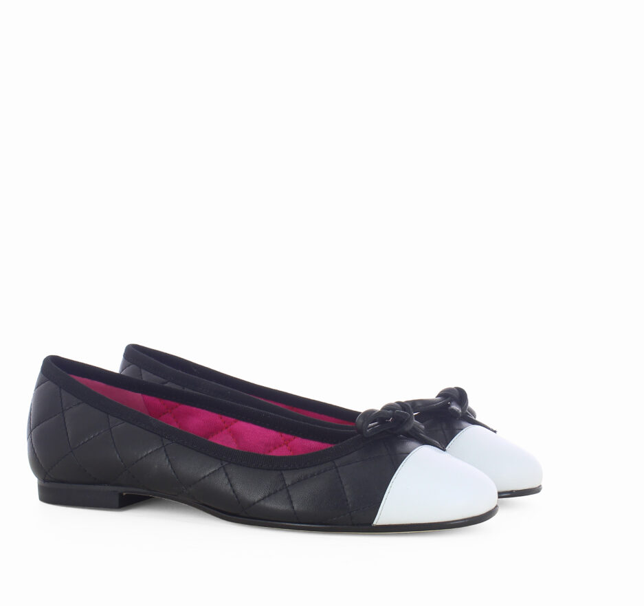 Le Babe BALLERINE IN NAPPA NERA Italy