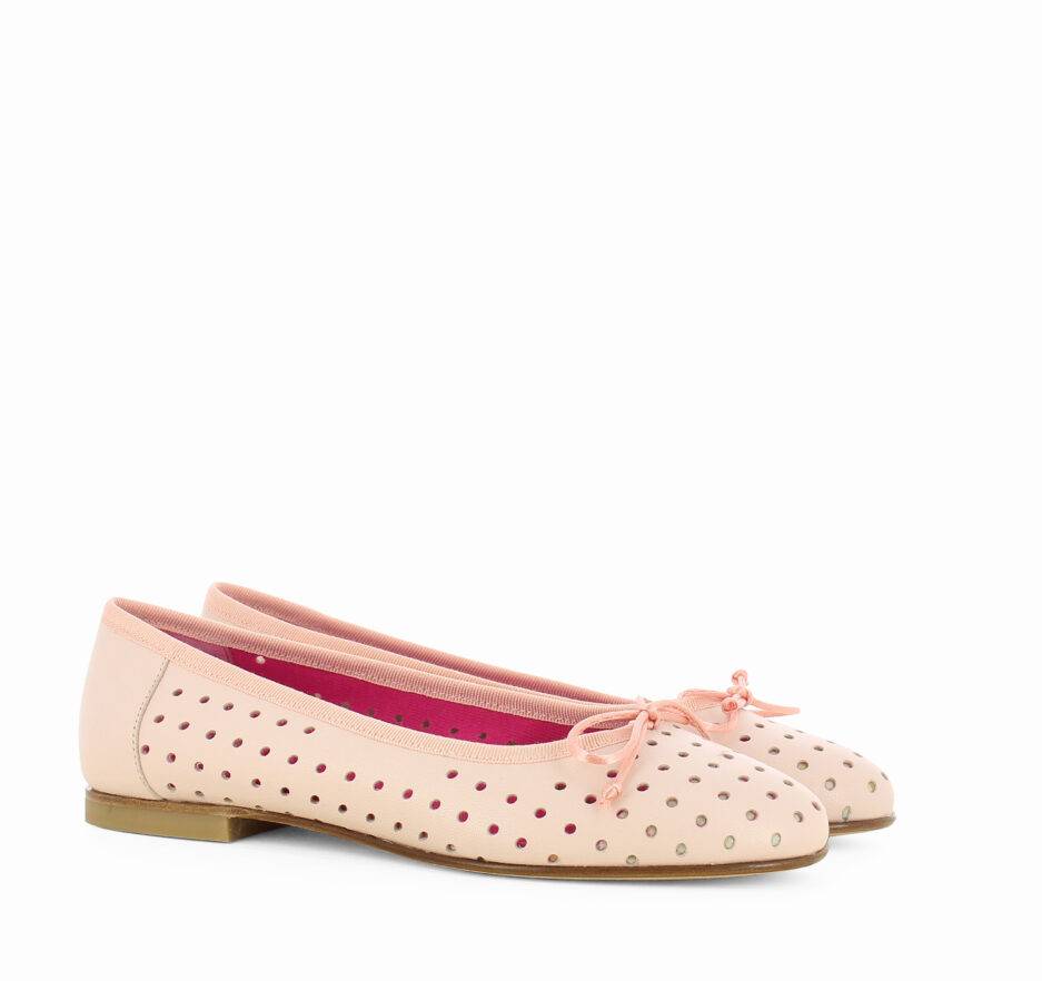 Le Babe BALLERINE IN NAPPA ROSA Italia