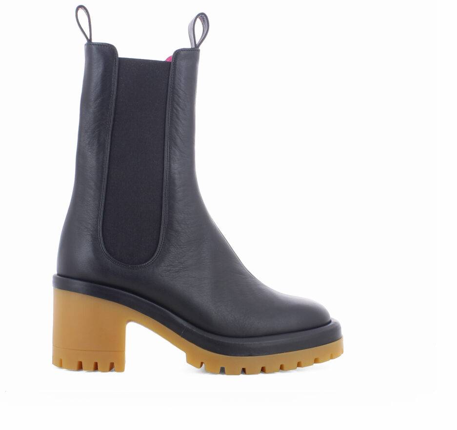 Le Babe TRONCHETTI IN VITELLO NERO Sconto