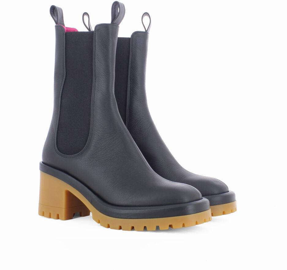 Le Babe TRONCHETTI IN VITELLO NERO Sconto
