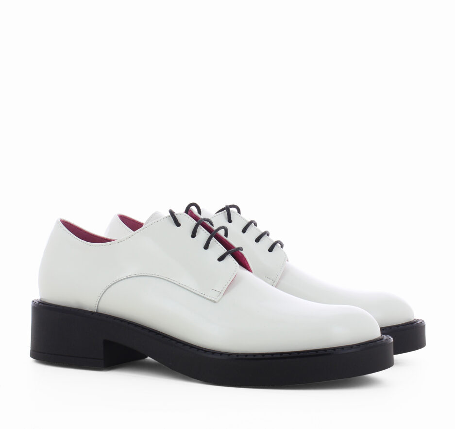 Le Babe ALLACCIATE IN SPAZZOLATO BIANCO Shopping Online