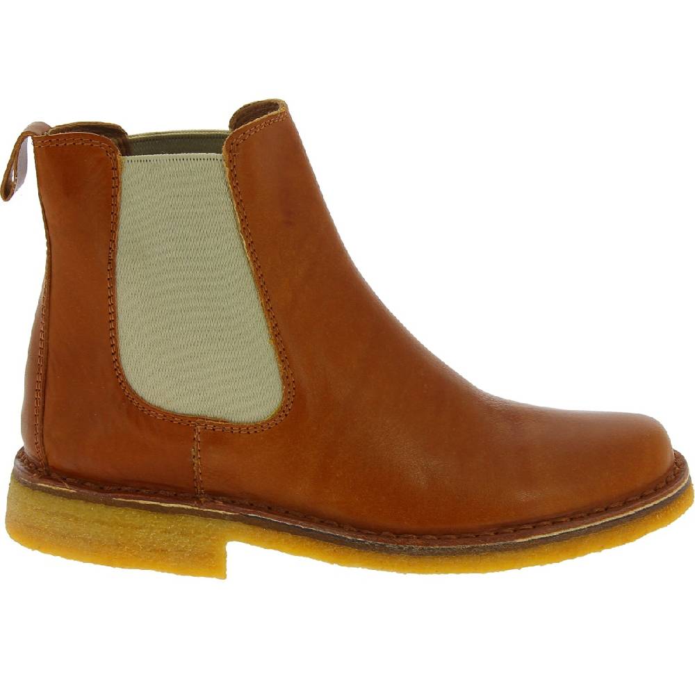 Lartigiano Del Cuoio Stivaletti chelsea donna in pelle marrone e suola in para artigianali Outlet