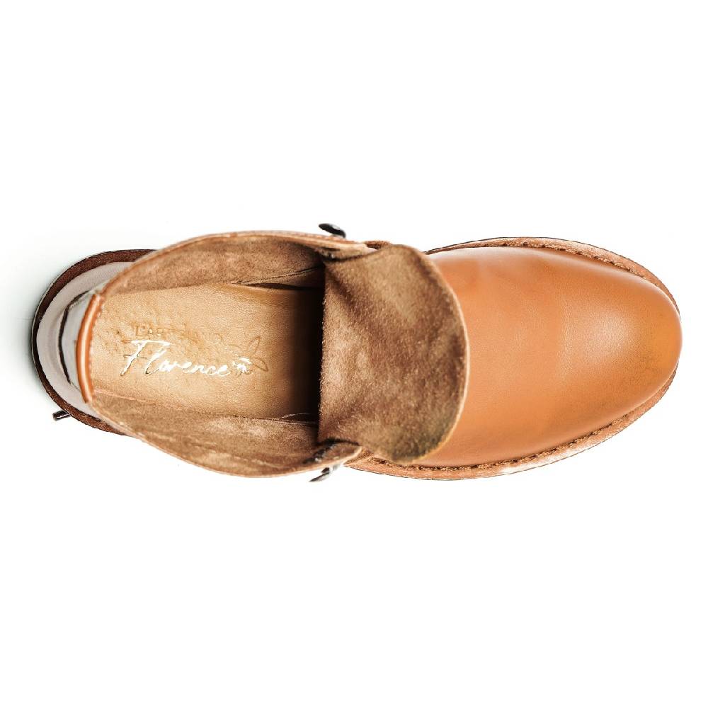 Lartigiano Del Cuoio Stivaletti da donna in pelle color cuoio fatte a mano in Italia Vendita