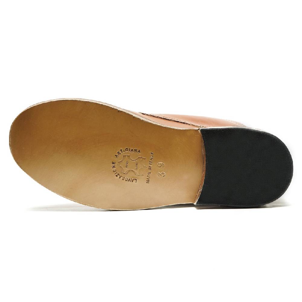 Lartigiano Del Cuoio Stivaletti da donna in pelle color cuoio fatte a mano in Italia Vendita