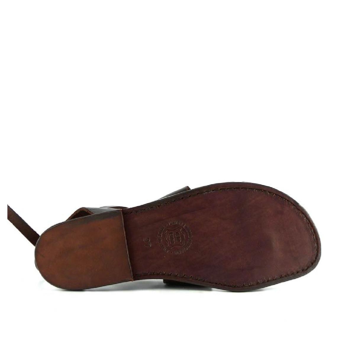 Lartigiano Del Cuoio Sandali donna fatti a mano in pelle colore testa di moro Promozione