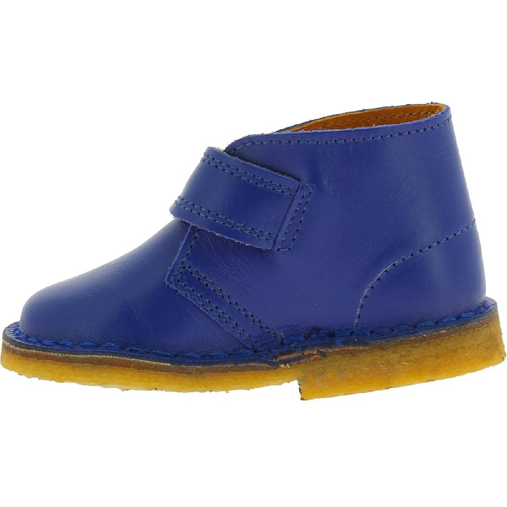 Lartigiano Del Cuoio Scarpe artigianali bambino in pelle blu fatte a mano in Italia Saldi