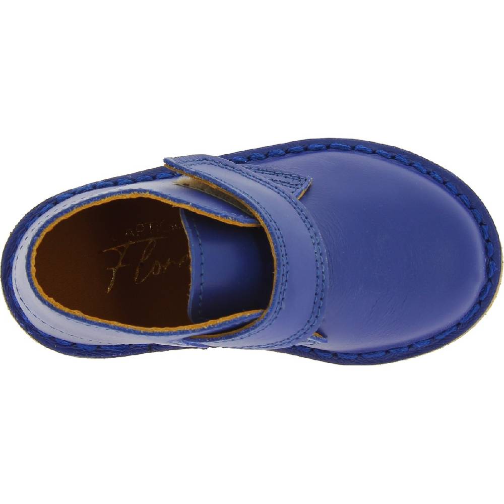 Lartigiano Del Cuoio Scarpe artigianali bambino in pelle blu fatte a mano in Italia Saldi
