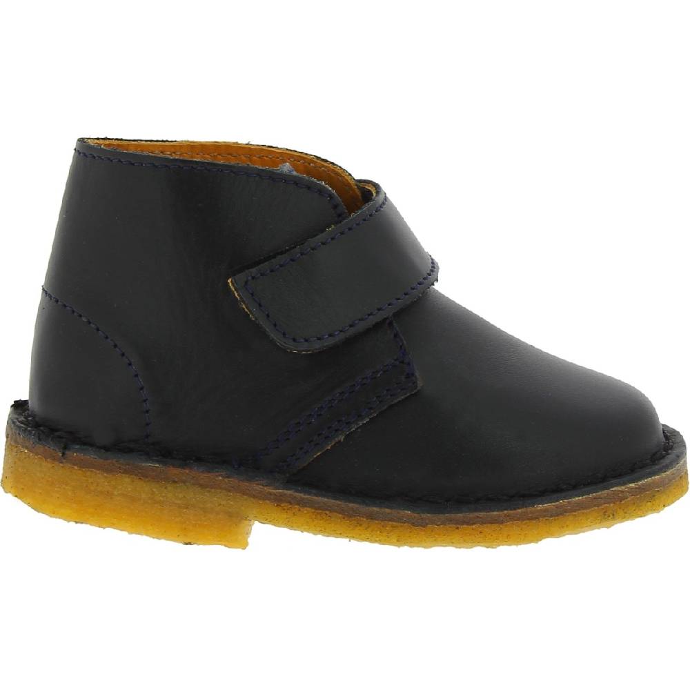 Lartigiano Del Cuoio Scarponcini da bambino in pelle nero fatti a mano in Italia Vendita Calda