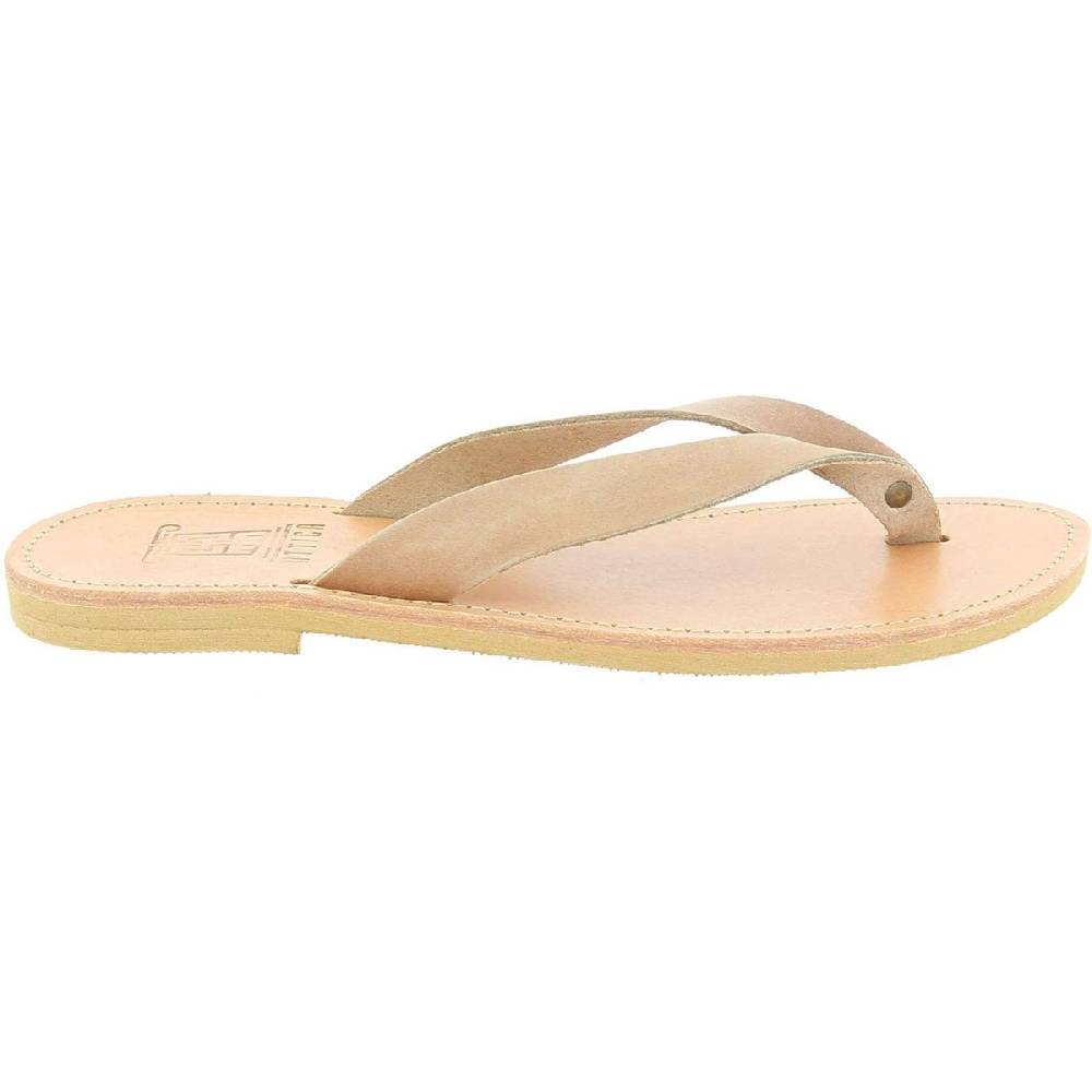 Lartigiano Del Cuoio Sandali infradito slip-on da uomo in pelle nabuk nude fatti a mano Promozione