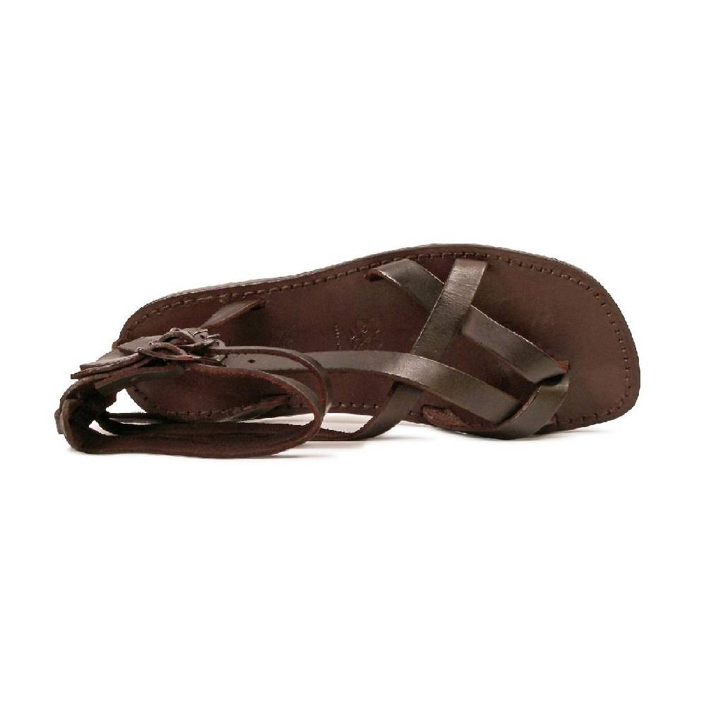 Lartigiano Del Cuoio Sandali gladiatore uomo in pelle color Testa di Moro Presa