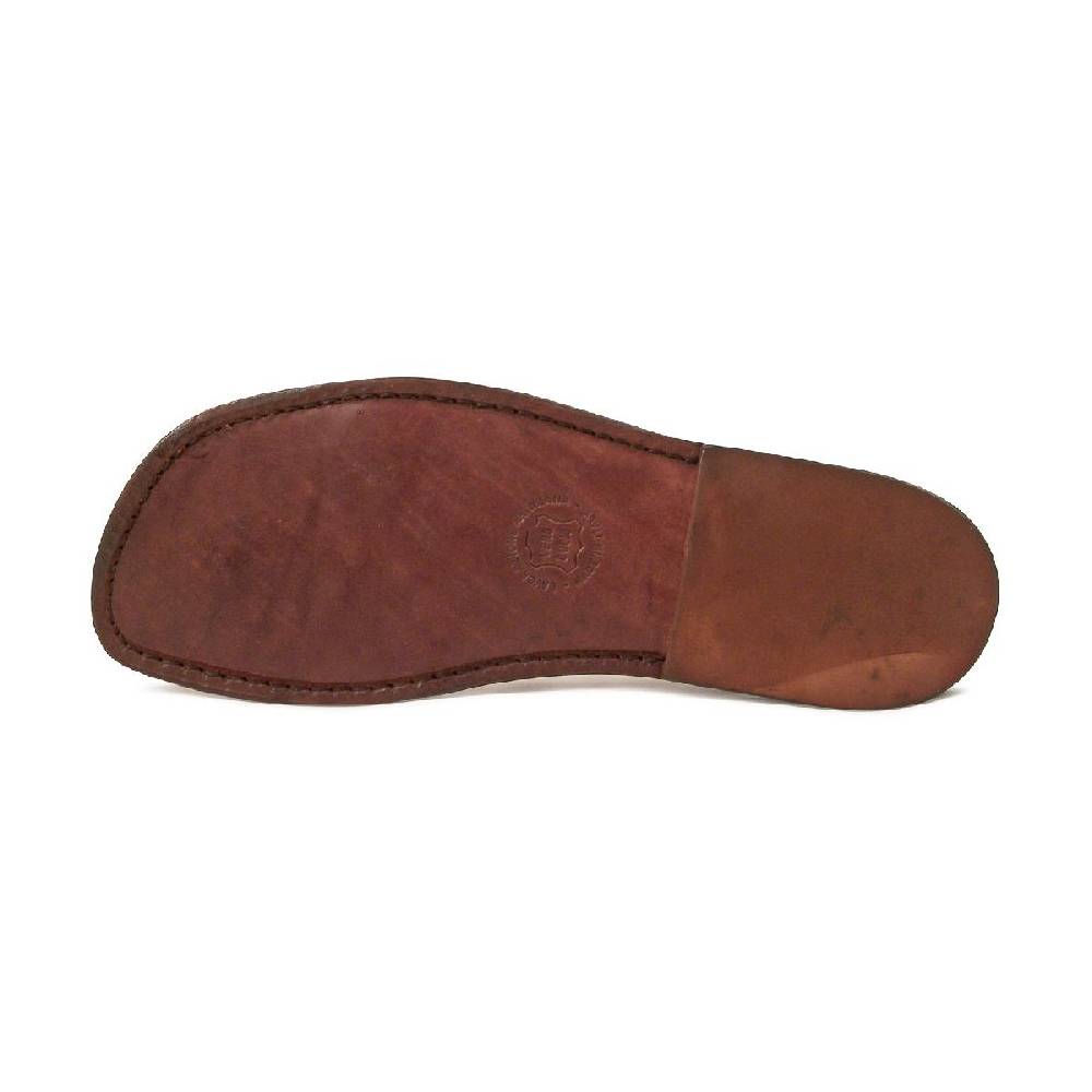 Lartigiano Del Cuoio Sandali gladiatore uomo in pelle color Testa di Moro Presa