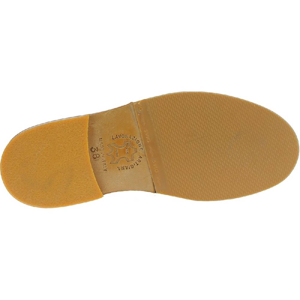 Lartigiano Del Cuoio Polacchine da donna in pelle marrone fatte a mano in Italia Outlet