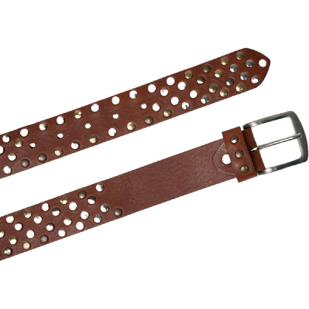 Lartigiano Del Cuoio Cintura in cuoio con borchie in metallo unisex Negozio