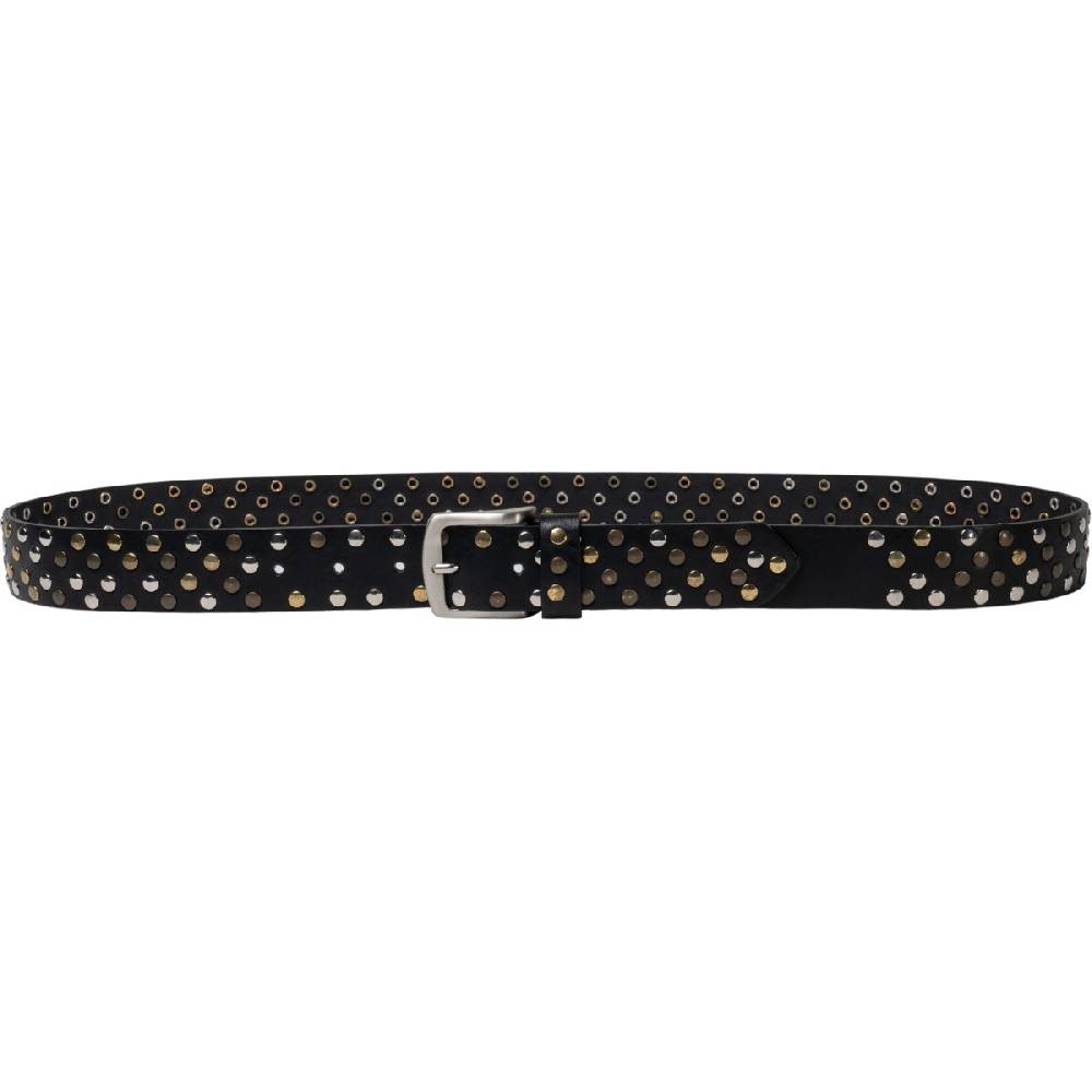 Lartigiano Del Cuoio Cintura in pelle nera con borchie metalliche unisex Nuova