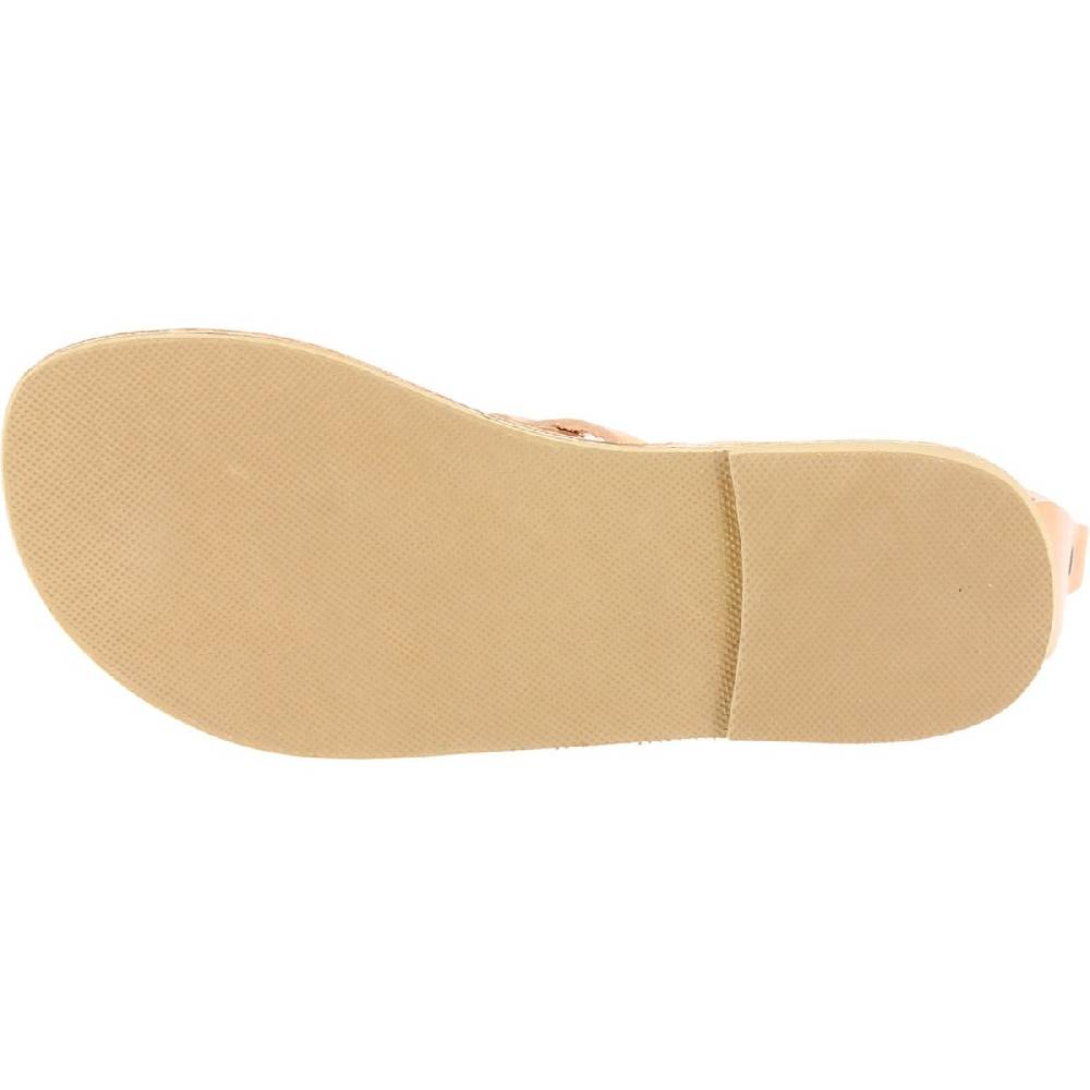 Lartigiano Del Cuoio Sandali infradito da donna con lacci incrociati fatti a mano in pelle di vitello nude Saldi