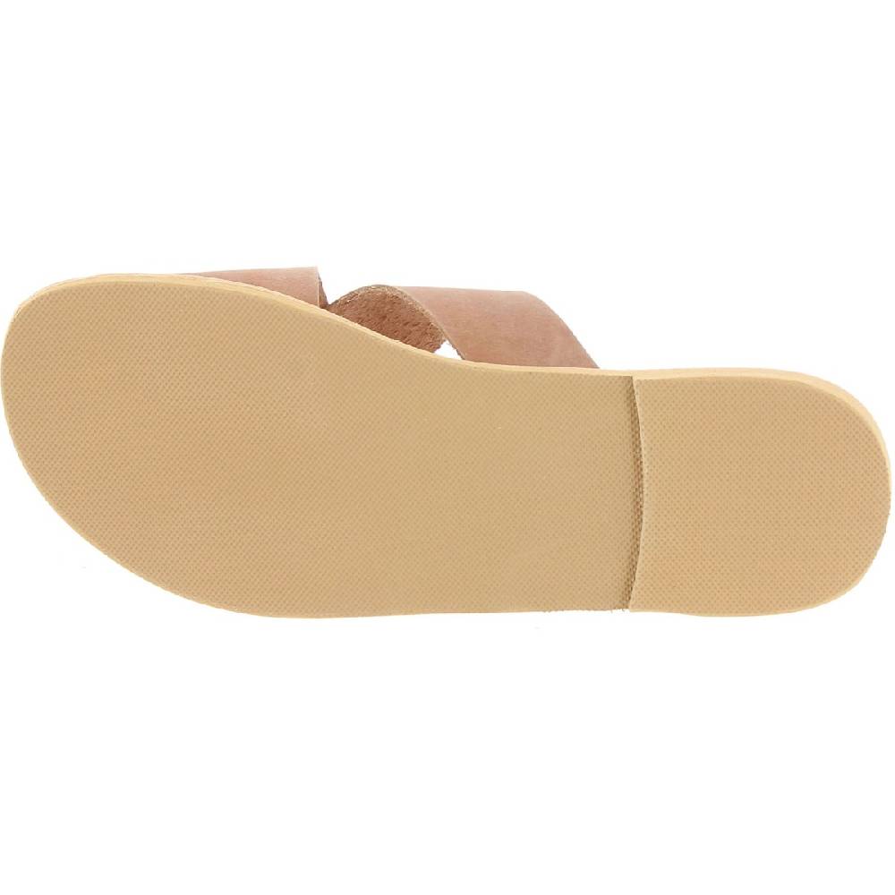 Lartigiano Del Cuoio Sandali uomo in nubuck marrone chiaro fatti a mano in Grecia Acquista Ora