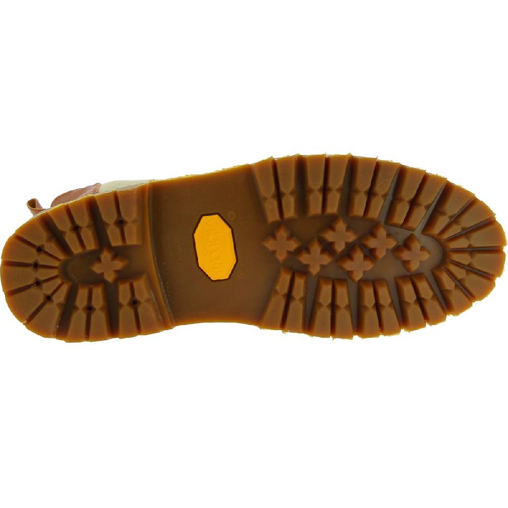 Lartigiano Del Cuoio Stivaletto beatles donna in pelle marrone e suola Vibram Prezzo Ridotto