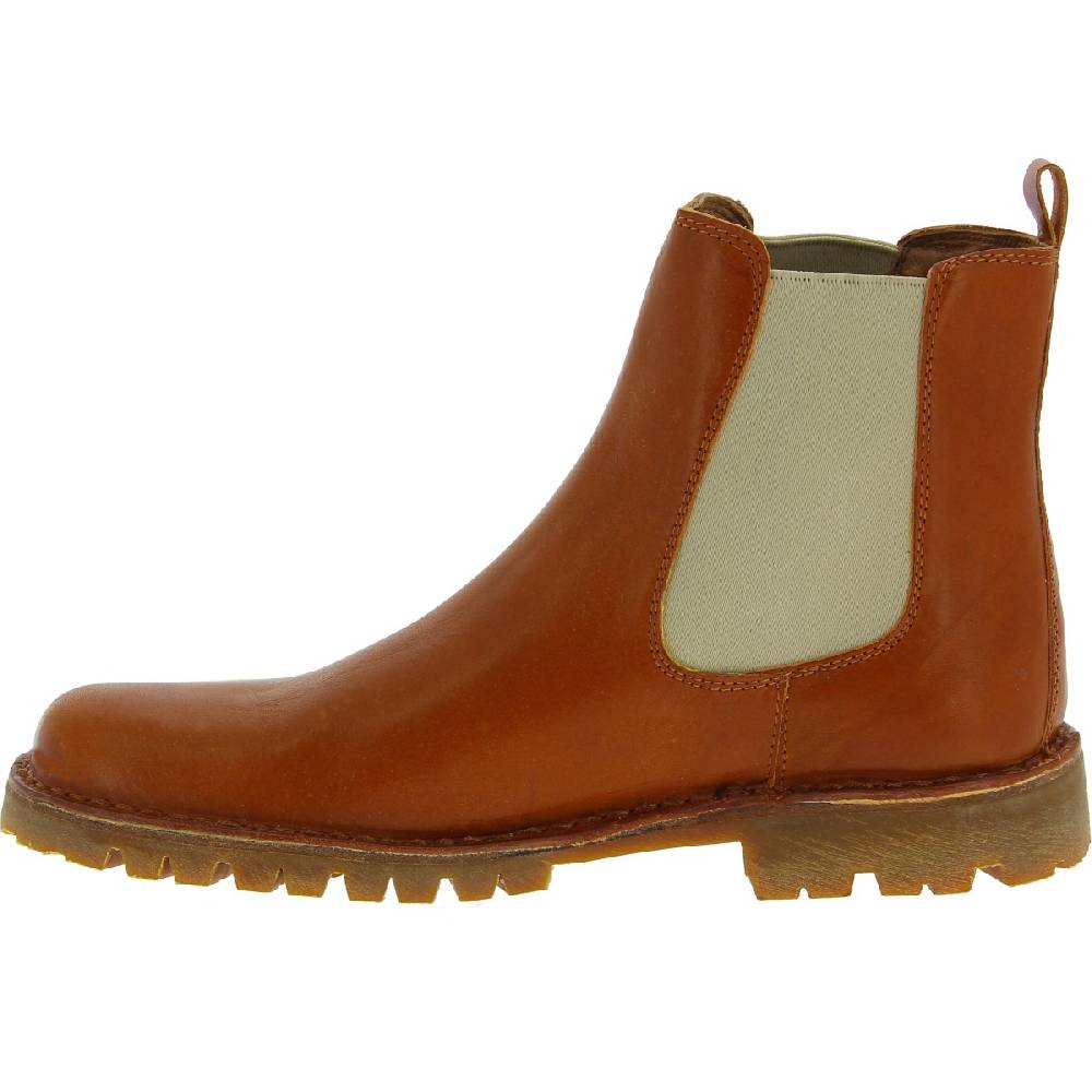 Lartigiano Del Cuoio Stivaletto beatles in pelle marrone e suola Vibram Sottocosto