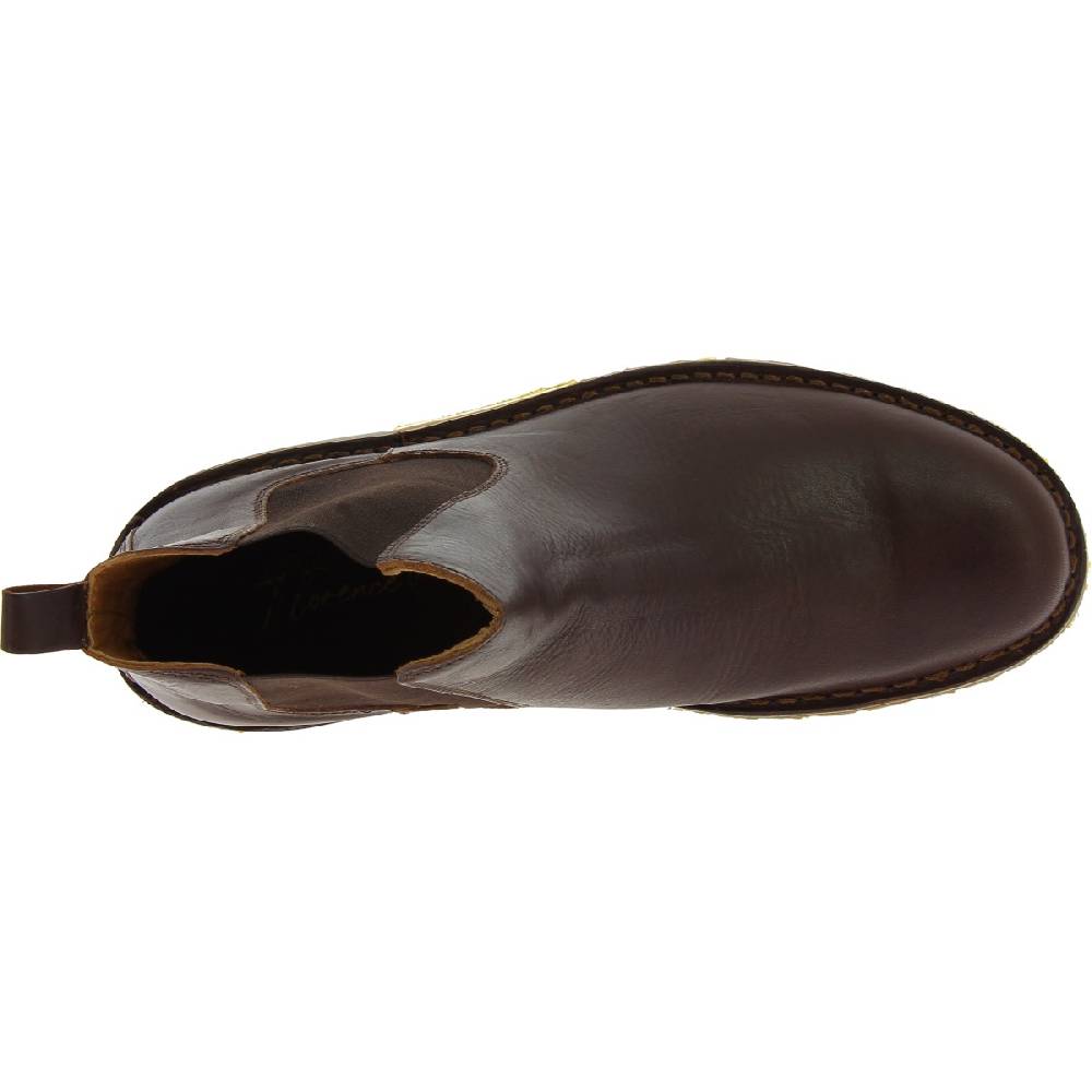 Lartigiano Del Cuoio Stivaletto beatles in pelle marrone scuro e suola Vibram Convenienza
