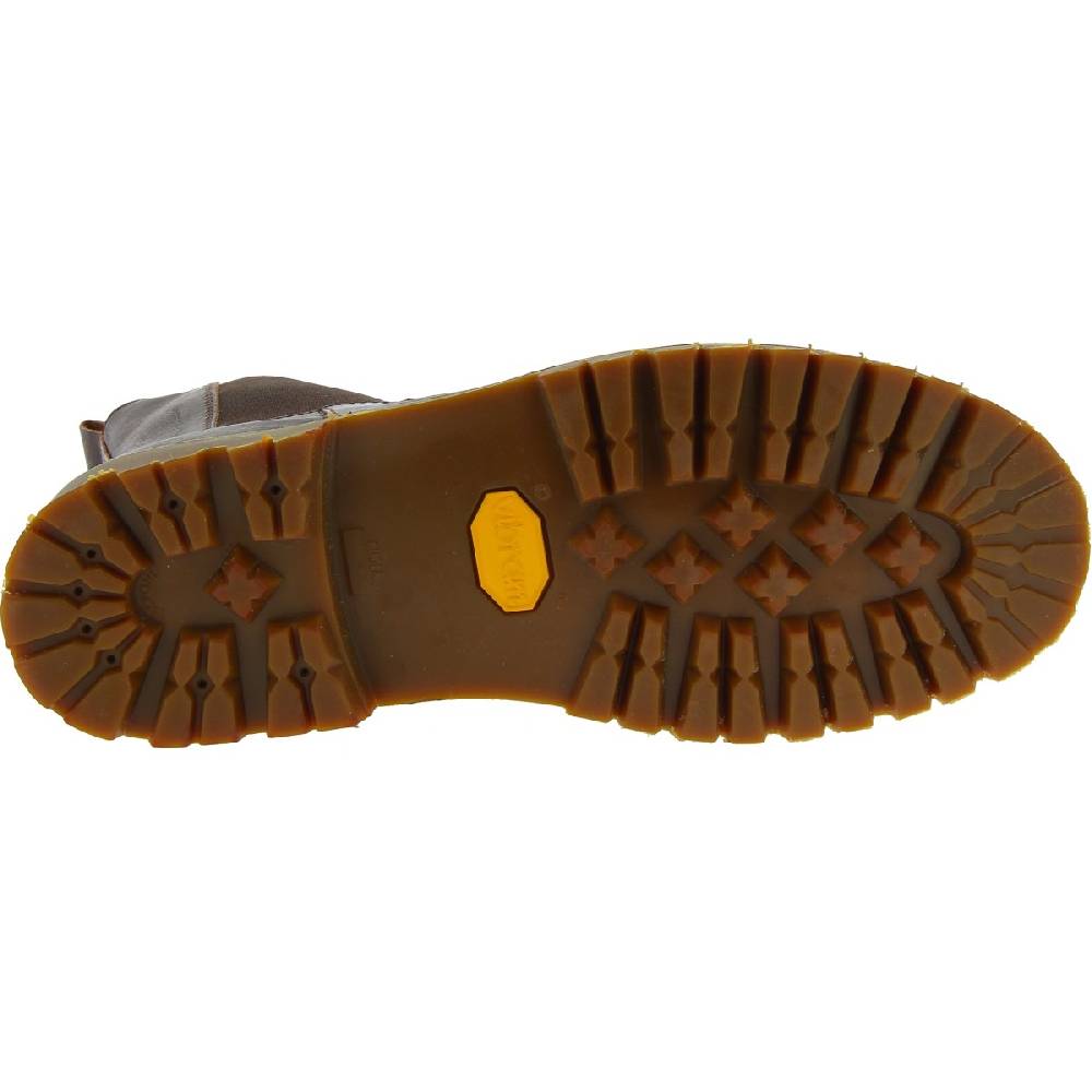 Lartigiano Del Cuoio Stivaletto beatles in pelle marrone scuro e suola Vibram Convenienza