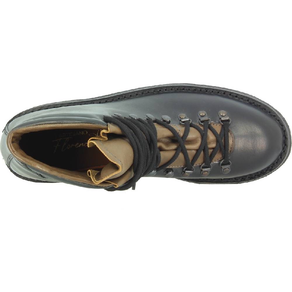 Lartigiano Del Cuoio Stivale da montagna unisex color nero con suola in caucciù Offerta