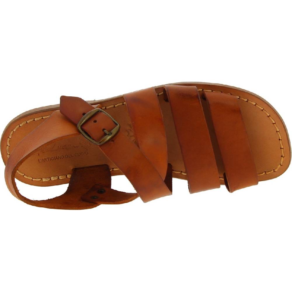 Lartigiano Del Cuoio Sandali da uomo in pelle color cuoio fatti a mano in Italia Moda