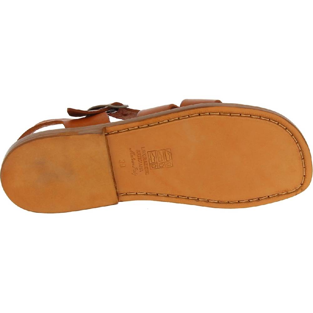 Lartigiano Del Cuoio Sandali da uomo in pelle color cuoio fatti a mano in Italia Moda