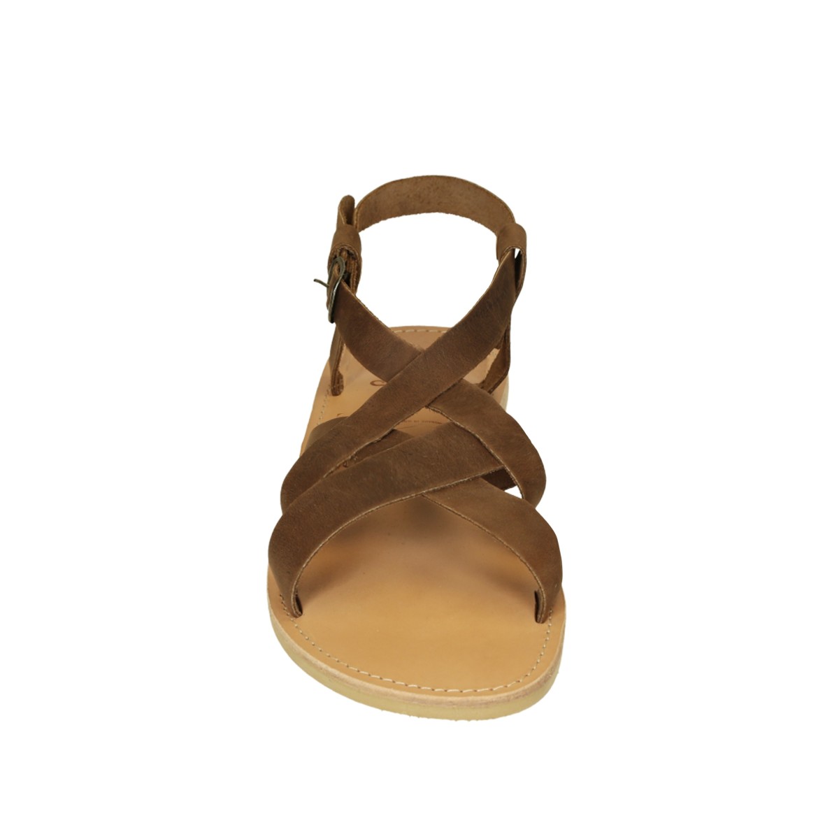 Lartigiano Del Cuoio Sandali infradito da uomo in pelle nabuk marrone fatti a mano Promozione