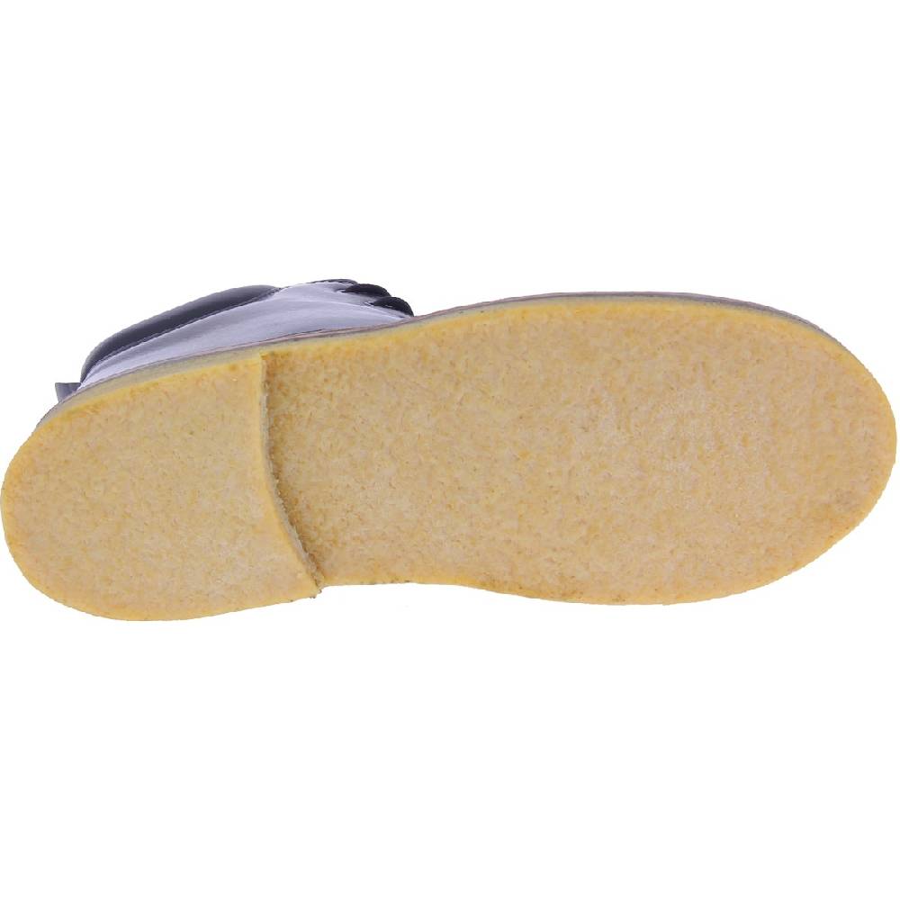 Lartigiano Del Cuoio Stivaletti artigianali in pelle nera conciata al vegetale Sconto