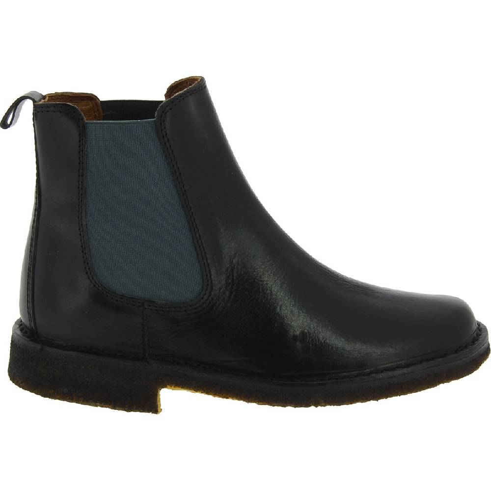Lartigiano Del Cuoio Stivaletti chelsea donna in pelle nera e suola in para artigianali Offerta