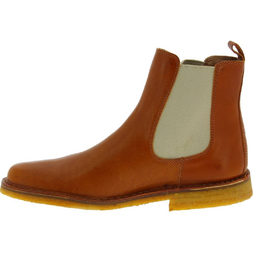 Lartigiano Del Cuoio Stivaletti chelsea uomo in pelle marrone e suola in para artigianali Economico