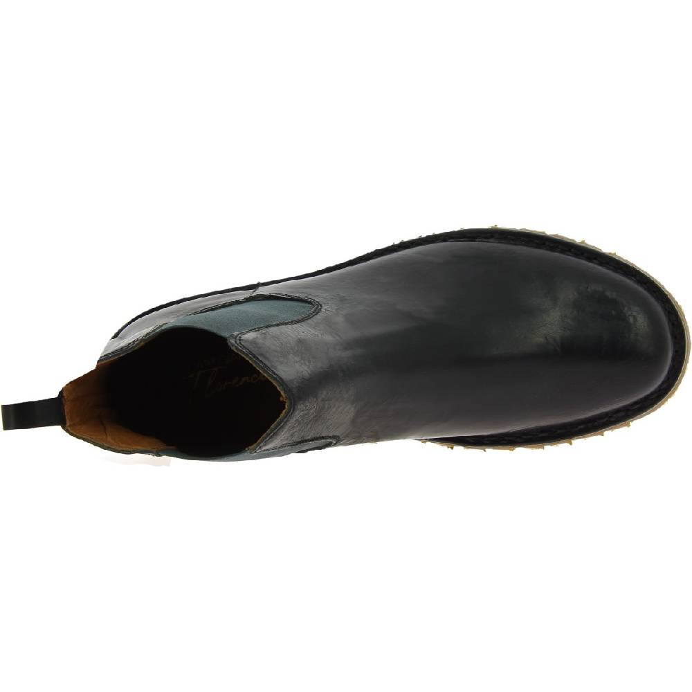 Lartigiano Del Cuoio Stivaletto beatles uomo in pelle nera e suola Vibram In Vendita