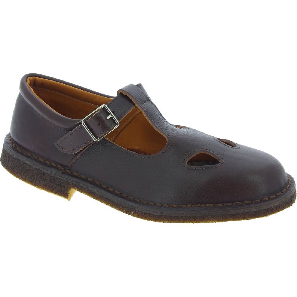 Lartigiano Del Cuoio Scarpe aperte da uomo in pelle marrone scuro fatte a mano in Italia Vendita Economica