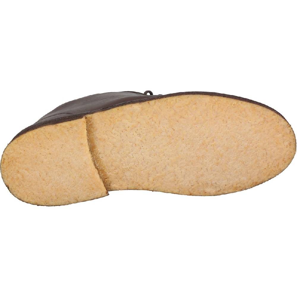 Lartigiano Del Cuoio Polacchine da donna in pelle marrone scuro con fodera invernale Consegna Veloce