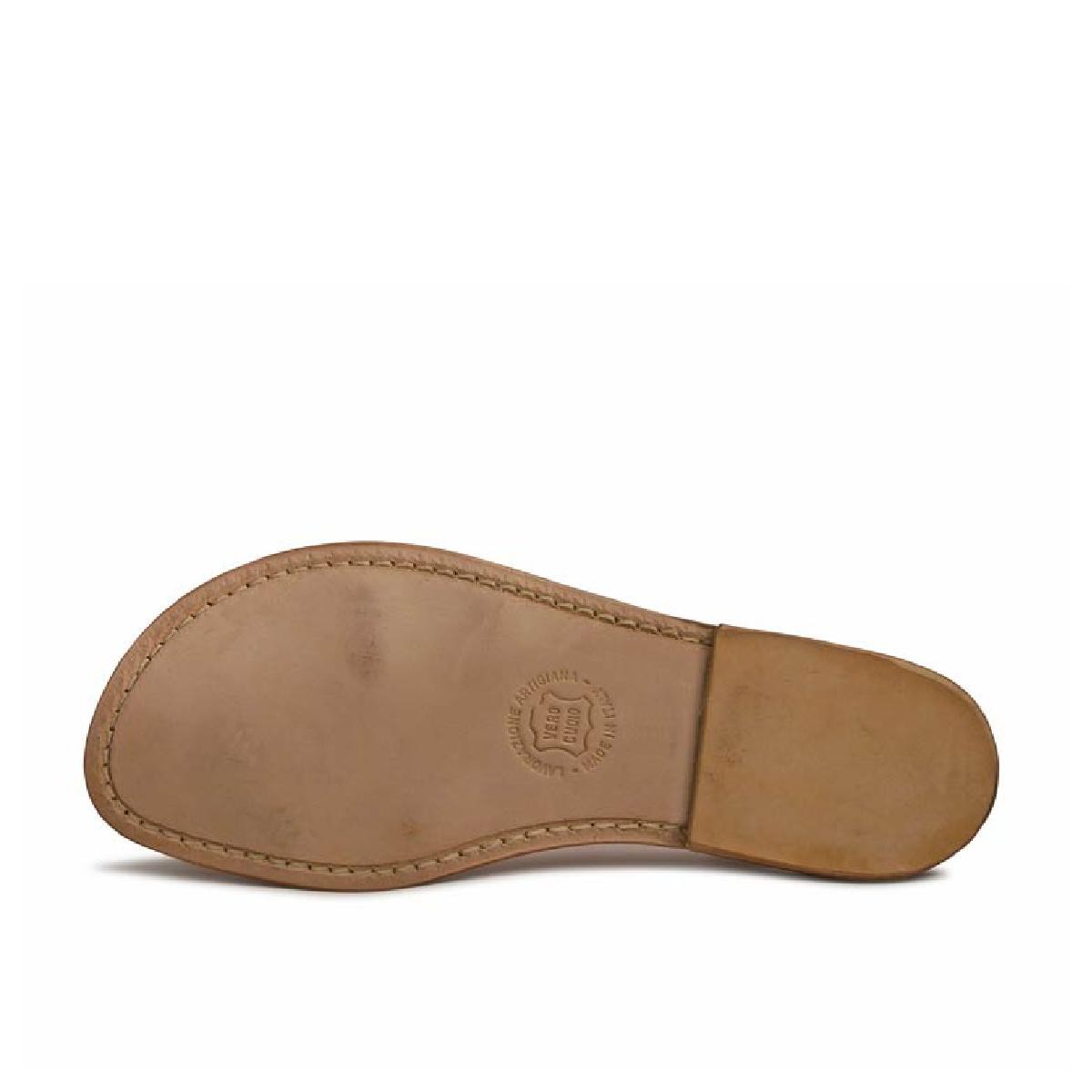 Lartigiano Del Cuoio Sandali gladiatore fatti a mano in pelle laminata bronzo Shopping Online