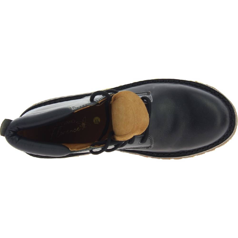 Lartigiano Del Cuoio Stivaletti uomo artigianali in pelle nera e suola Vibram Novità