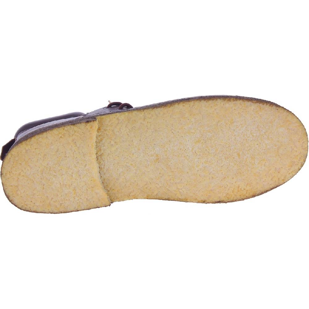Lartigiano Del Cuoio Stivaletti uomo artigianali in pelle marrone scuro conciata al vegetale Presa
