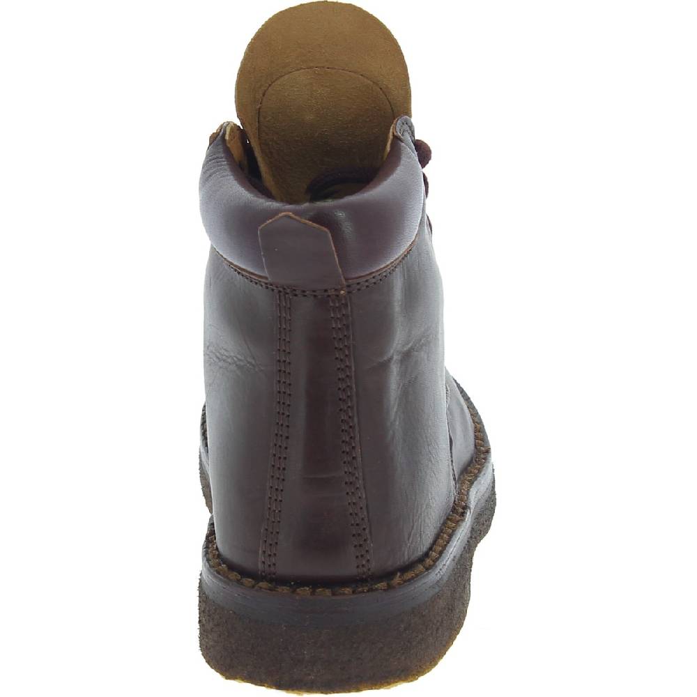 Lartigiano Del Cuoio Stivaletti donna artigianali in pelle marrone scuro conciata al vegetale Sconto