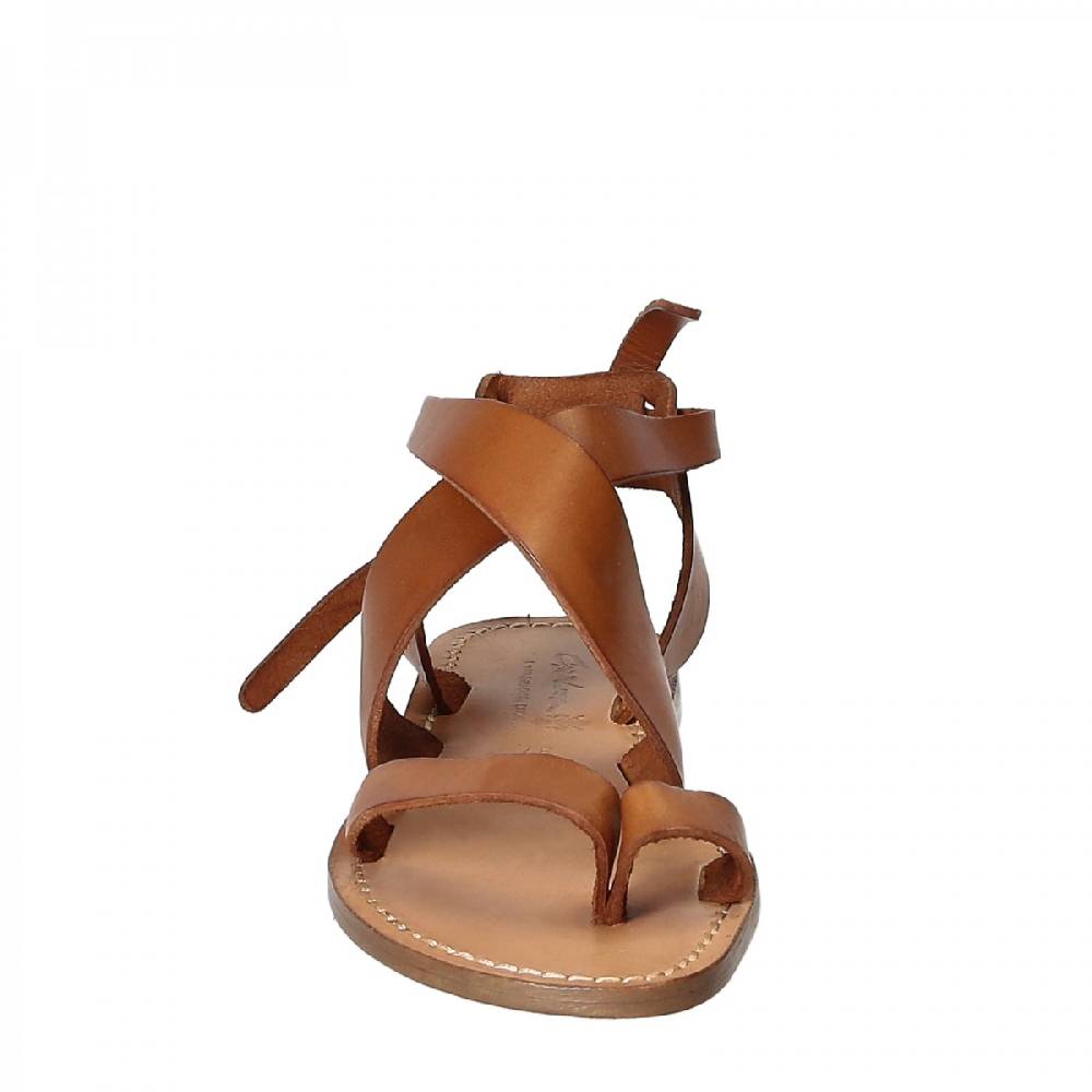 Lartigiano Del Cuoio Sandali donna fatti a mano in pelle colore cuoio Moda