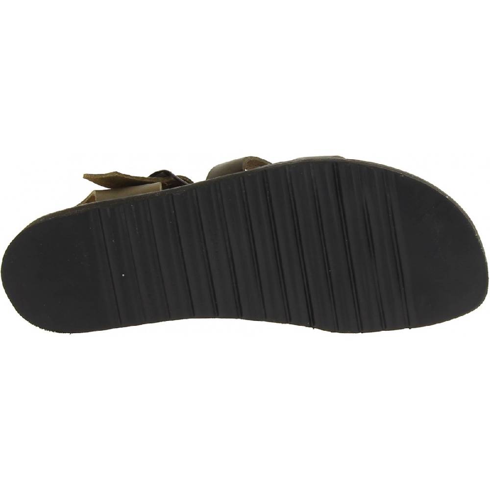 Lartigiano Del Cuoio Sandali uomo fatti a mano in pelle color fango suola gomma spessa Spedizione Gratuita