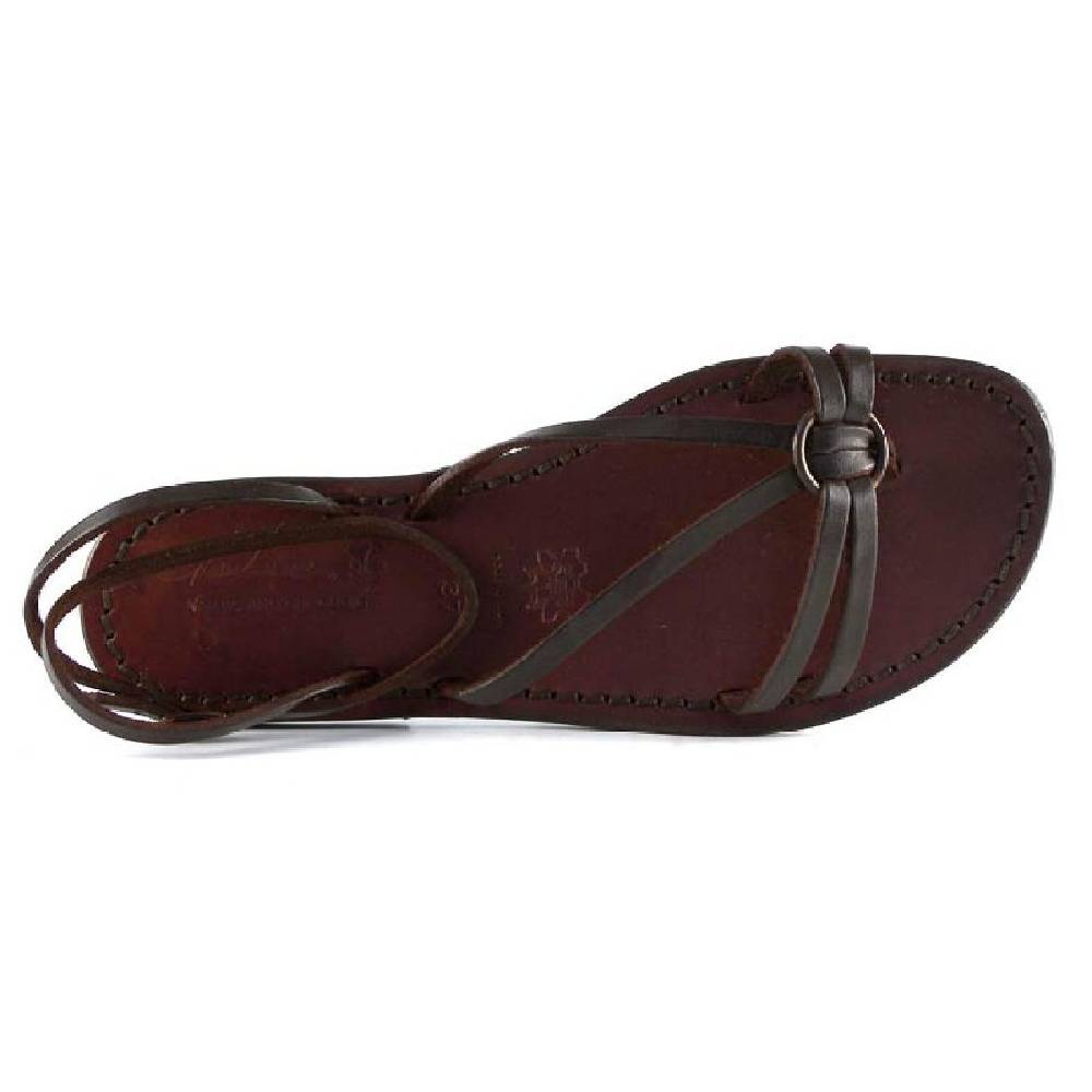 Lartigiano Del Cuoio Sandali donna realizzati a mano in pelle color testa di moro Sottocosto