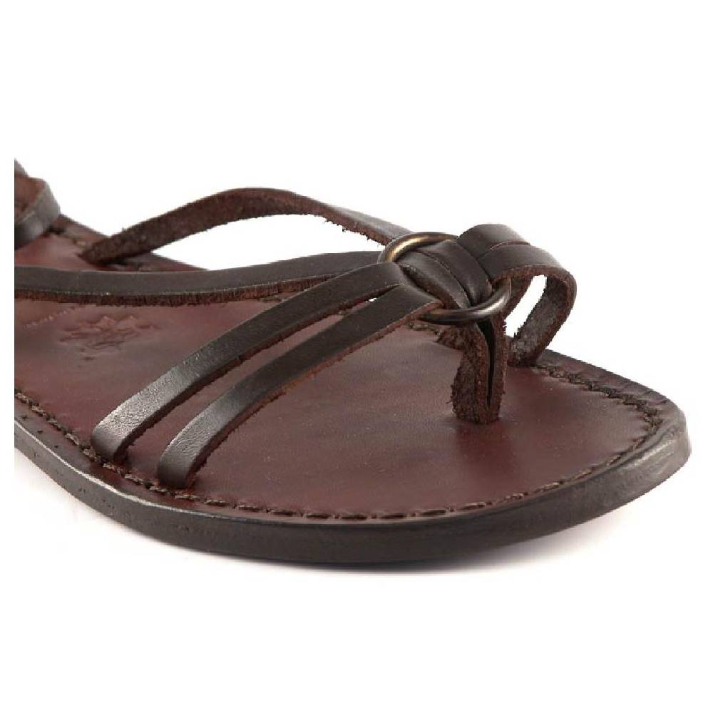Lartigiano Del Cuoio Sandali donna realizzati a mano in pelle color testa di moro Sottocosto