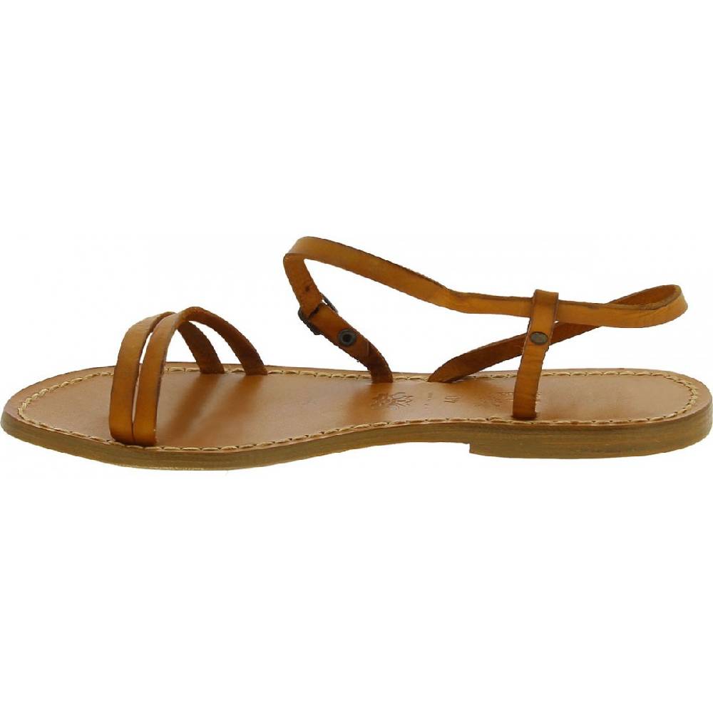 Lartigiano Del Cuoio Sandali schiava bassi da donna color cuoio Italy