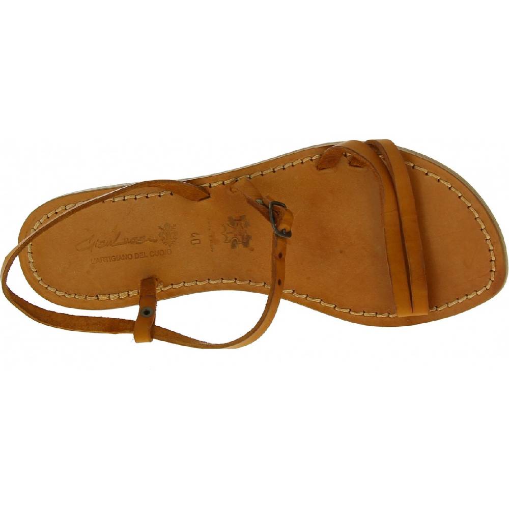 Lartigiano Del Cuoio Sandali schiava bassi da donna color cuoio Italy