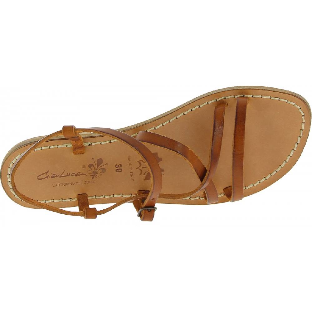 Lartigiano Del Cuoio Sandali bassi da donna in pelle e cuoio fatti a mano In Linea